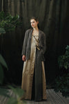 Mutedance 24 Spring/Summer Printed Flowing Long Dress MD-MD24SS30-K khaki PM141